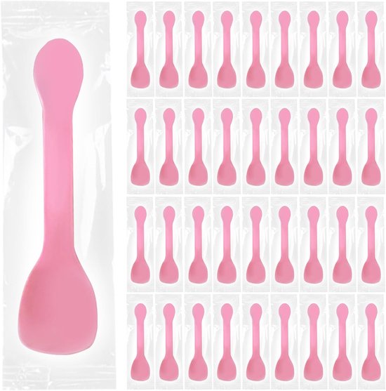 Dessertlöffel – Eiskugeln – Für Partys – Wiederverwendbares Melamin – 10 Cm – Rosa