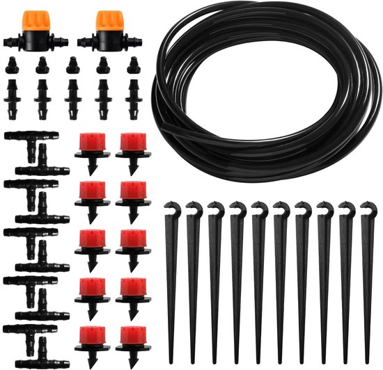 Bewässerungssystem-set – Tropfbewässerungssystem Für Den Garten – Pflanzenbewässerung – Wassersparendes Design – 5-meter-schlauch