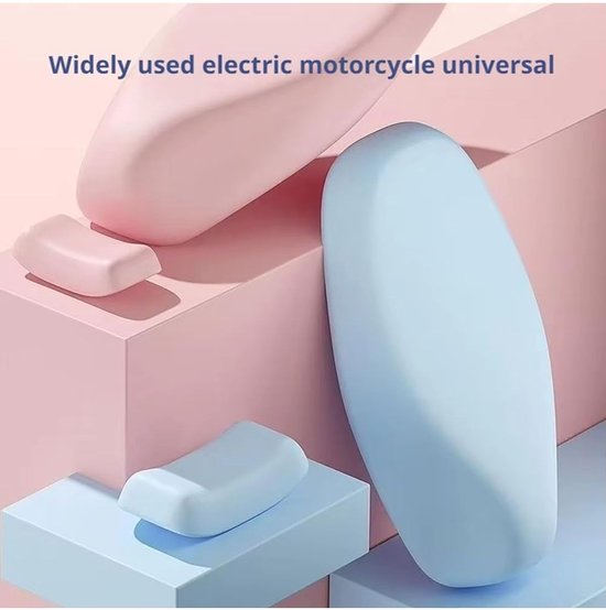 2-teiliger Sitzkissenbezug Für Elektromotorräder Wasserdicht Sonnenbeständig Atmungsaktiv Für Alle Jahreszeiten Universeller Motorradsitzbezug Rosa