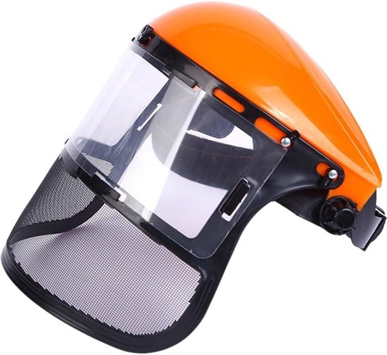 Rasenmäherhelm – Kopfmontierte Pvc-schutzmaske, Vollnetzmaske, Schutz Vor Gestrüpp