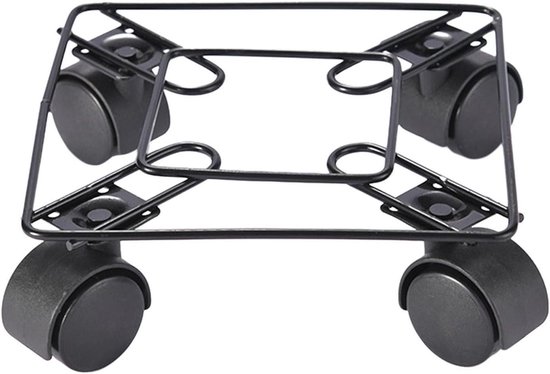Runder Pflanzenständer Mit 3 Rollen Multifunktionaler Pflanzkübel Für Drinnen Und Draußen Mobiler Pflanzenhalter Inklusive Komplettem Zubehör 22 22 Cm