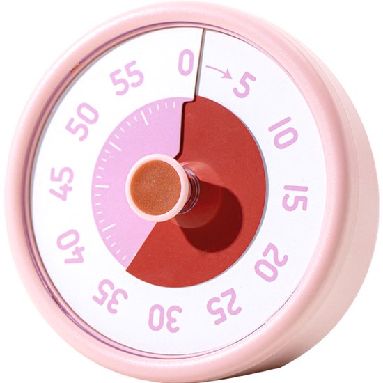 Visueller Countdown-timer – 60 Minuten – Lautlos – Rosa