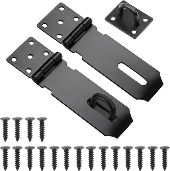 Allecto Plus – Sicherheitsriegel-vorhängeschloss 10 Cm – 2er-set – Edelstahl