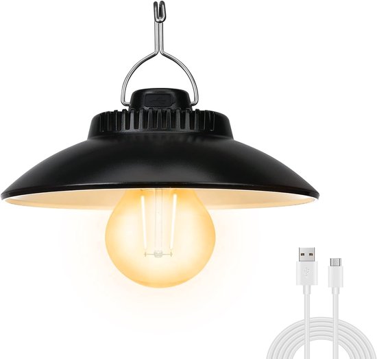 Wiederaufladbare Retro-campinglampe 200 Lumen Ipx4 Wasserdicht 2600 Mah Led-campinglaterne Zeltlampe Für Campingnotfälle Und Stromausfälle Weiß