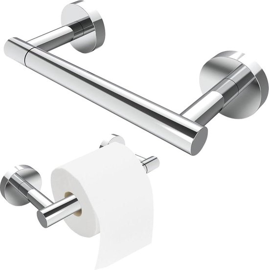 Doppelter Toilettenpapierhalter Aus Edelstahl - Drehbar - Verchromt - Toilettenpapierständer Für Die Toilette Zu Hause.