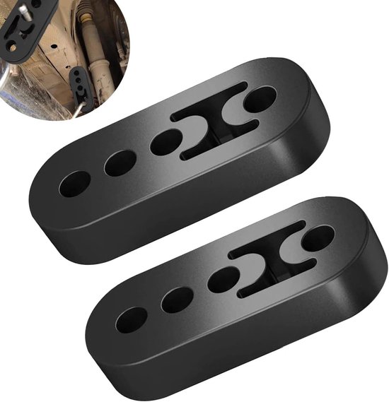 Auspuffhalterung Aus Gummi – Universal, 2-teilig, Isolierung, 4 Löcher, 11 Mm – Pkw
