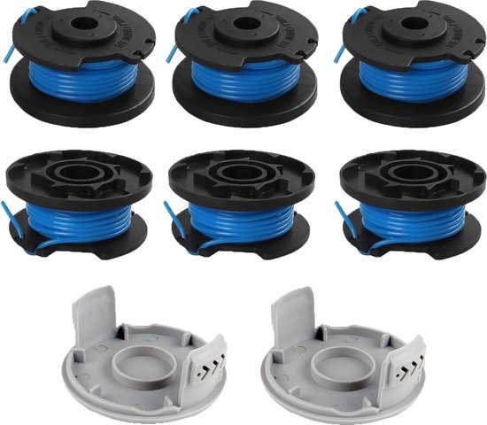 Ersatzspulen Für Ryobi-rasentrimmer 6 Stück Trimmerspulen Für Ryobi One Rac124 Ac14rl3a Olt1823 Olt1832 18v 24v 40v Rasentrimmer-fadenschneider 6 34