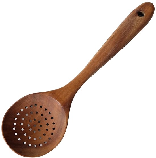 Runde Langstielige Holzlöffel Küchenutensilien Aus Teakholz Für Suppen Kochlöffelset Aus Holz Küchenaccessoires Geschenkidee Küchenutensilien Aus