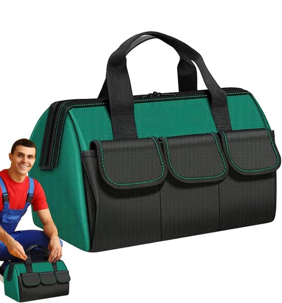 Professionelle Werkzeugtasche Kleine Werkzeugtasche Mit 14 Fächern Komfortablem Griff Und Verstellbarem Schultergurt Perfekte Wasserdichte Für