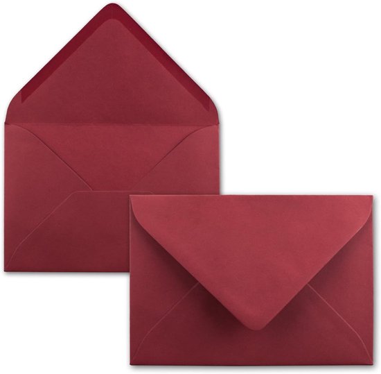 Briefumschläge – 50er-packung – 158 X 108 Mm – Fensterlose Briefumschläge Mit Selbstklebender Rückseite – Geeignet Für Grußkarten Und Einladungen