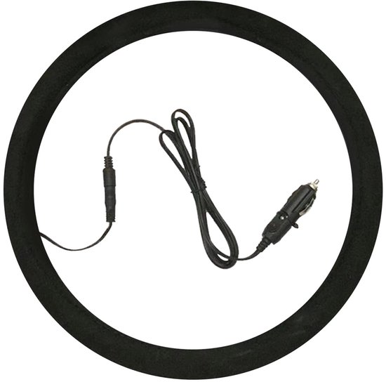 Dailygoods Beheizbarer Lenkradbezug Heizt Schnell Auf 38 49 C Auf Universalgröße Veloursleder Durchmesser 380 Mm Leicht Angenehme Wärme