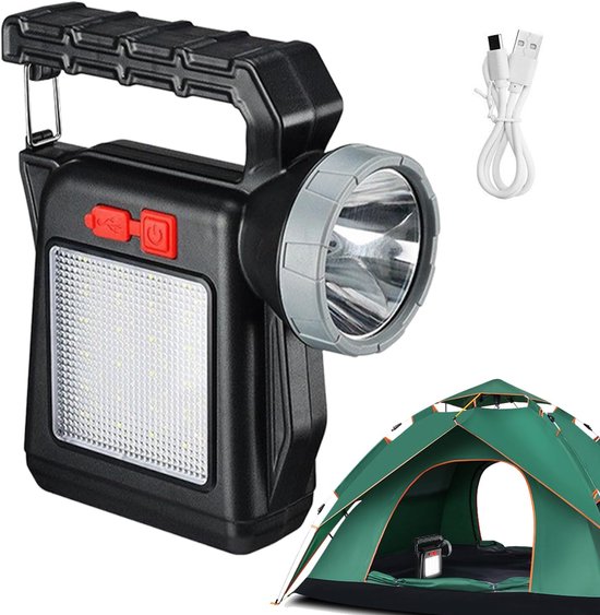 Solarbetriebene Taschenlampe Kompakte Handtaschenlampe – Wiederaufladbare Taschenlampe Für Wandern, Zelten, Kompakte Outdoor-beleuchtung