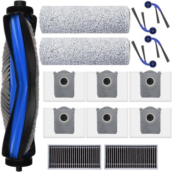 Zubehör Passend Für Ecovacs Deebot T80 Omni Jkoisl 1 Hauptbürste 6 Staubbeutel 4 Seitenbürsten 2 Filter 2 Wischtücher Ersatzteile Für Saugroboter