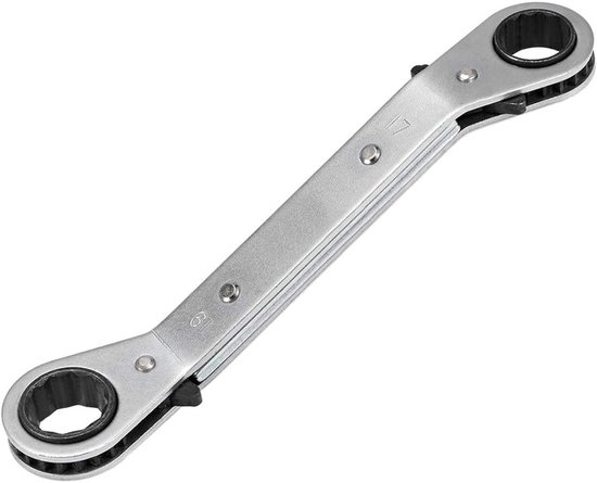 Umkehrbare Ratschenschlüssel, 11 Mm X 13 Mm Abgewinkelte Doppelstecknuss, Cr-v