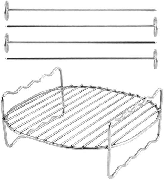 Grillbesteck-set – Tragbarer Edelstahl-grill Für Den Außenbereich, 19 X 19 X 7 Cm Holzkohlegrill