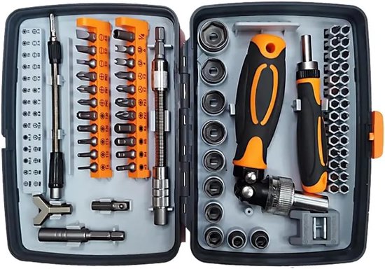 Steckschlüsselsatz – 68-in-1 Snap-on Steckschlüssel-schraubendreher-kombinationsset, Multifunktionales Manuelles Reparaturwerkzeugset