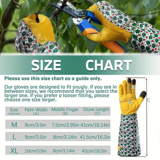 Gartenhandschuhe – Dornen- Und Schnittfest – Ideal Zum Schneiden Und Beschneiden Von Pflanzen – Größe L