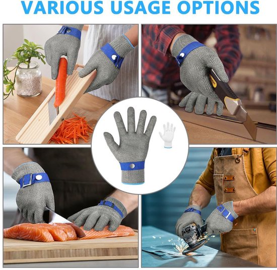 Schnittfeste Handschuhe Stufe 9 Schnittfeste Metzgerhandschuhe Schnittfeste Handschuhe Aus Edelstahl Täglicher Schnittschutz Zum Netzfischen Für