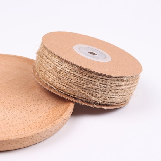 2 Stück 360 Meter Juteschnur 2 Mm Natürliche Juteschnur Gartenschnur Geeignet Für Diy-dekorationen Häkelarbeiten Geschenkverpackungen Und