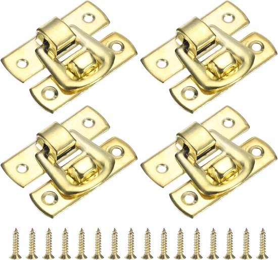 10er-pack Druckknopfverschlüsse, Dekorative Retro-schnallen Aus Metall, Druckknopfschrauben Für Schmuckkästchen Und Kassetten, Gold