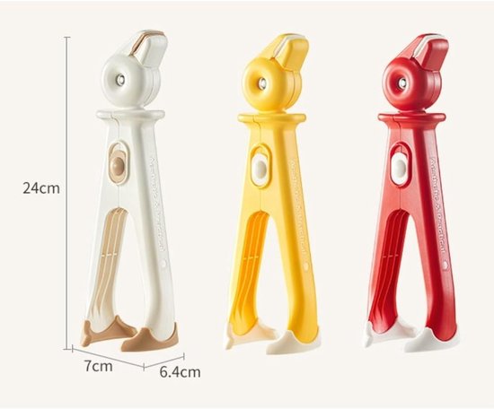 3-teiliges Küchenhelfer-set 2-in-1-verbrennungsschutzclip Mit Ergonomischem Griff Und Hitzebeständigem Silikon Schüsselheber Und Dampfgarerclip