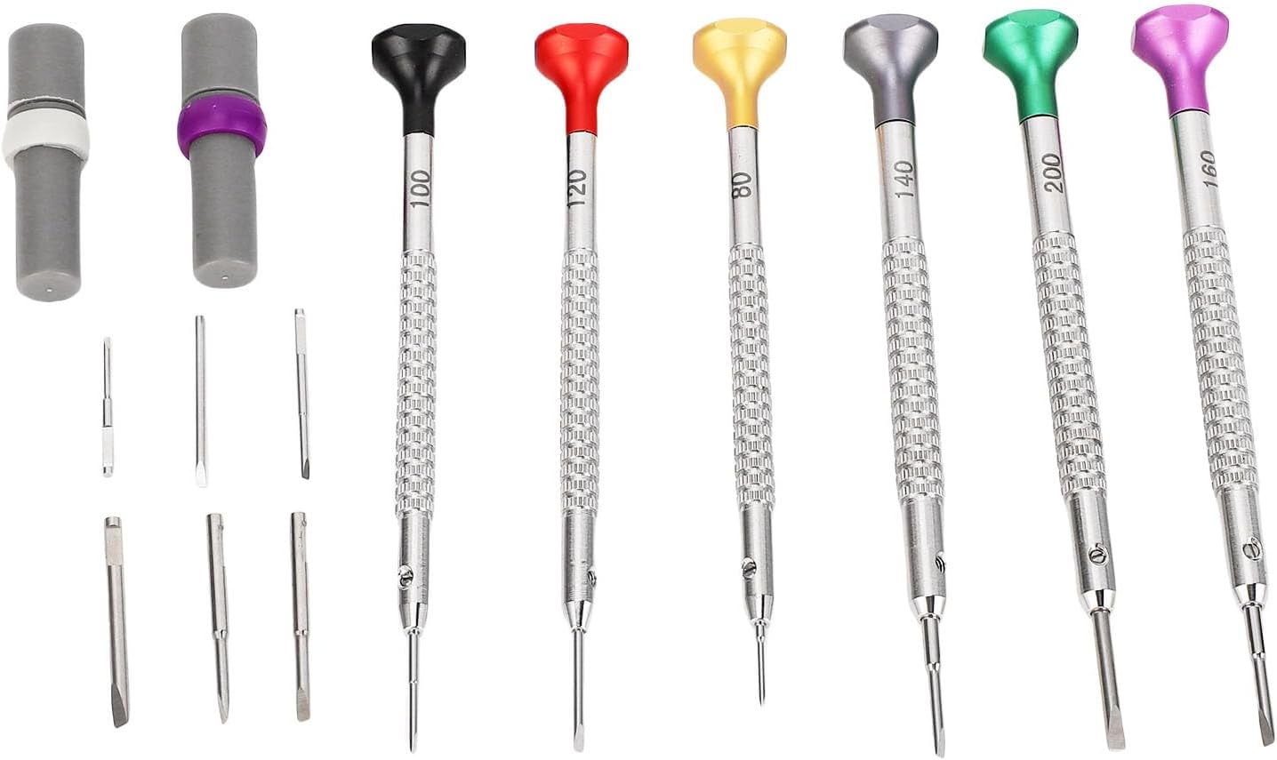 Mini-schraubendreher-set Für Uhrenreparaturen, Professionelles Werkzeug, Rutschfeste Stabilisatoren Für Den Heimgebrauch Mit Aufbewahrungsbox Aus Edelstahl, 6-teilig