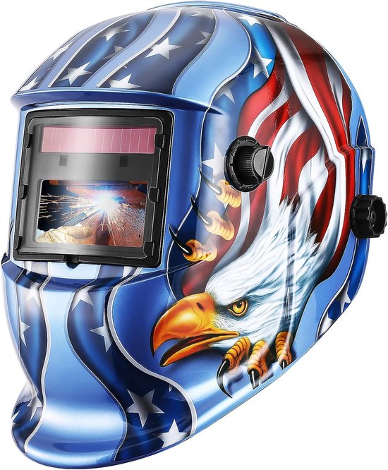 Schweißhelm Mit True Color-display, Großem Bildschirm, Automatischer Dimmfunktion, Solarbetriebenem Schweißhelm, Langer Betriebsdauer(2).