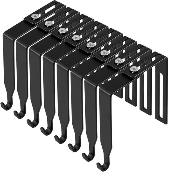 8er-pack Metall-trennwandhaken Verstellbare Haken Perfekter Stauraum Für Büro/zuhause