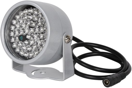 Wasserdichte Infrarot-nachtsichtleuchte Mit 48 Leds Für Parkplatz-überwachungskameras Hohe Empfindlichkeit Und Energiesparend Abs Aluminium