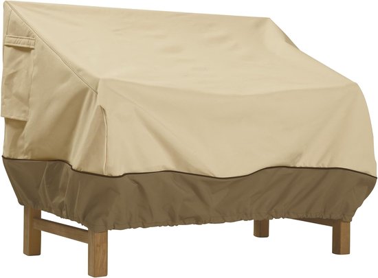 Gartenmöbelabdeckung Schutzhülle Für Gartenbänke Staubdicht Wasserdicht Atmungsaktiv Oxford-gewebe Schutzhülle Für Balkonbänke Beige Kaffeebraun 147