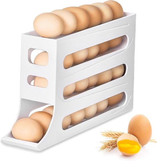 Allecto Plus – Eieraufbewahrung, Kühlschrank, Eierhalter, Organizer Für Frische Eier