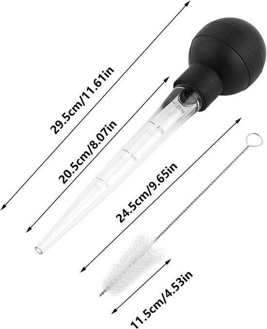 Truthahn Spritzgerät Set Ölpipette Für Hähnchengrillen Mit Reinigungsbürste Küchenhelfer Für Grillrohre Inklusive Praktischer Waage