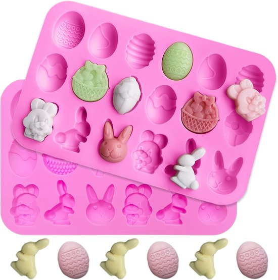 Silikon-backformen Für Ostern 2-teilig Osterei Und Osterhase Kuchenform Für Kekse Schokolade Kuchen Und Seife Handgefertigt Festliches