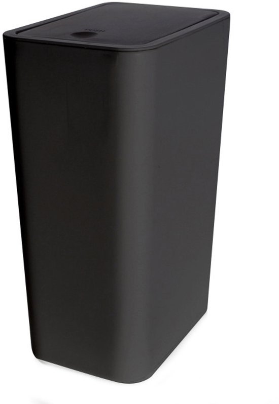 Abfalleimer 9 Liter Schmales Modell Mit Deckel Geruchsdichter Pop-up-deckel Aus Pp-material Geeignet Für Badezimmer Küchen Büros Wohnzimmer Und 3 Grau