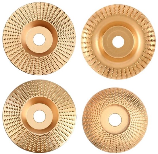 4-teiliges Set Aus Hartmetall-schleifscheiben. Geeignet Für Die Holzbearbeitung, Passend Für 115/125-mm-winkelschleifer.