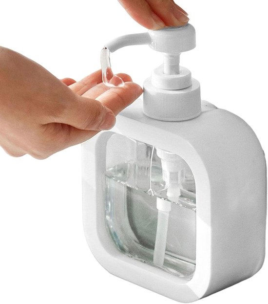 Flüssigseifenspender Leere Flüssigseifenflaschen Mit Pumpe Tragbare Transparente Pumpflasche Flüssigkeitsbehälter Für Shampoo Und Duschgel 500 Ml