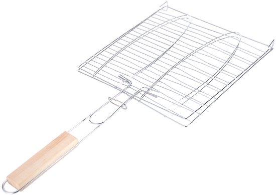 Grillbesteck-set – Grillnetzclip Aus Edelstahl, Fischgrillsohle, Grillbesteck Für Den Innenbereich Mit Rutschfestem Griff