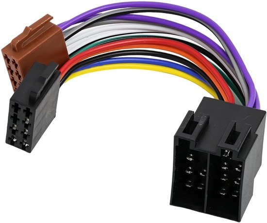 Din-iso-adapter Für Autoradio, 16-polig – Universeller Radioadapterstecker Auf Iso-buchse – Verlängerungskabel Für Subwoofer, Antenne Und Auto-audio – Geeignet