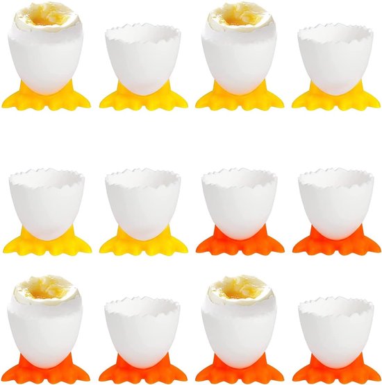12-teiliges Eierbecher-set Aus Silikon Eierbecher Für Den Eierkocher Lustige Eierbecher Aus Silikon Eierbecher-set Eierbecherständer Eierbecher