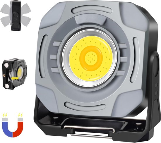Wiederaufladbarer Led-flutlichtstrahler 1500lm Led-arbeitsleuchte 7 Lichtmodi Wiederaufladbarer 4000mah-akku Ideal Zum Campen Arbeiten Und Angeln
