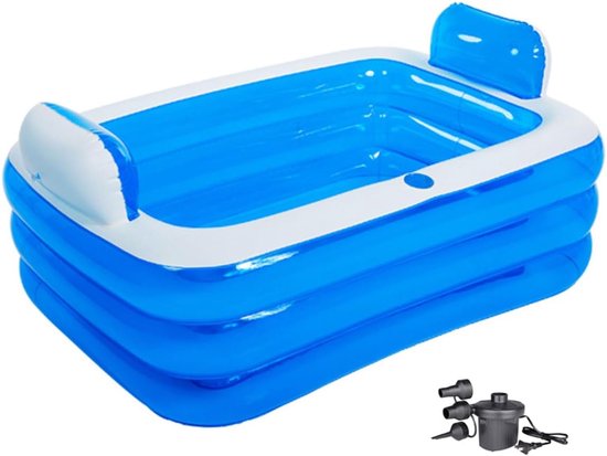 Aufblasbare Badewanne Für Erwachsene, Faltbare Spa-badewanne Für Dusche, Balkon Und Garten, Inkl. Elektrischer Pumpe, Schnell Und Einfach Aufzublasen