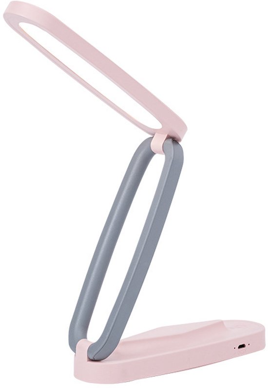 Led-schreibtischleuchte – Wiederaufladbar, Tragbar Und Faltbar (3-stufig Dimmbar, Kabelloses Leselicht)