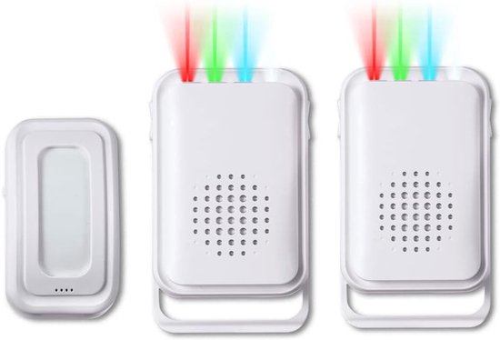 Bewegungsmelder-türklingel Für Geschäftseingangsalarm, Begrüßungssummer-überwachungs-türklingelalarm Für Senioren Zu Hause (1 Sensor Und 2 Empfänger)