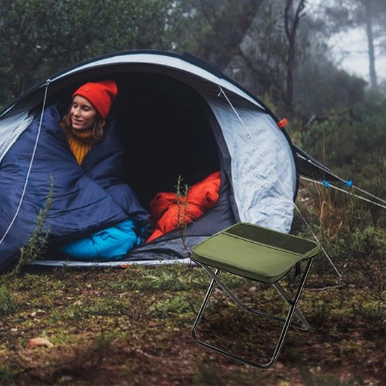 Faltbarer Campingstuhl – Ultraleichter, Tragbarer Campingstuhl – Rucksack-falthocker – Mit Verstellbarem Schultergurt
