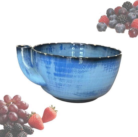 Selbstrotierende Beerenwaschmaschine – 3d-gedruckt – Ozeanblau