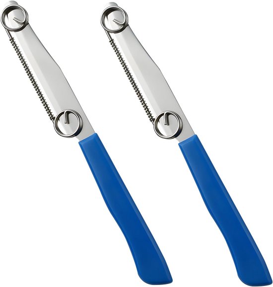 Set Mit 2 3-in-1-gemüseschälern Mit Verstellbarer Feder – Schnelles, Multifunktionales Schneiden Und Schälen