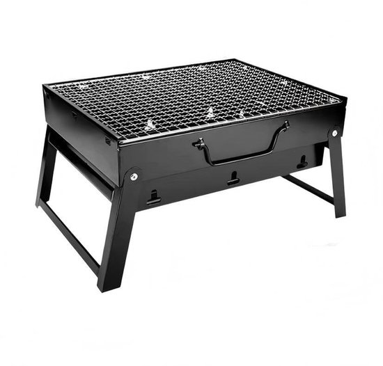 Tragbarer Holzkohlegrill Geeignet Für 5 7 Personen Mittelgroß Zusammenklappbar Leicht Zu Transportieren Ideal Für Picknicks Reisen Die Terrasse X 43