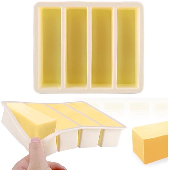 Silikon-butterformen Mit Deckel Set Mit 2 Rechteckigen Butterdosen Geeignet Für Selbstgemachte Butter Antihaftbeschichtung Auch Geeignet Für Usw