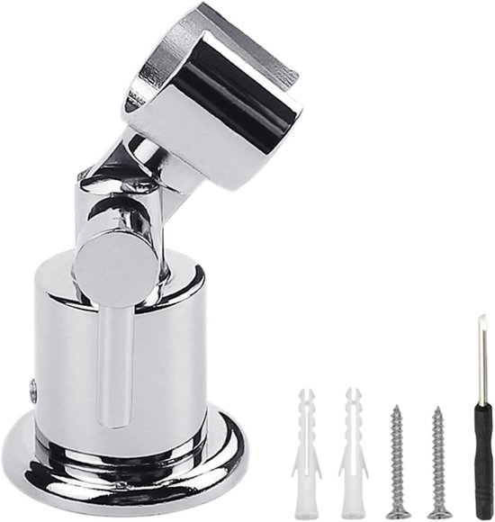 Duschkopfhalterung Aus Metall – 180° Verstellbare Duschhalterung, Duschkopfbefestigung, Verstellbarer Duschkopfhaken, Wand-handbrausehalterung Mit Schrauben.