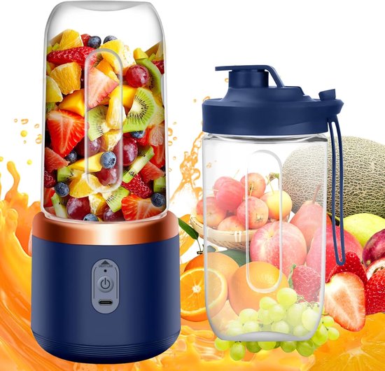 Tragbarer Elektrischer Mixer – 400 Ml – Mehrfarbig